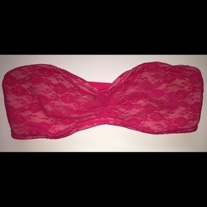VS Pink pink lace bandeau